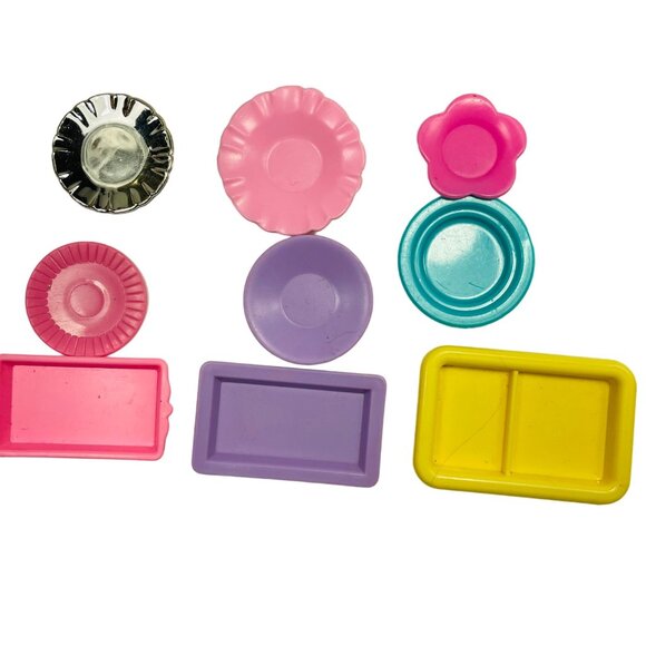 Barbie Dollhouse Kitchen & Dining Accessories Set - Plates Cups Utensils Food It - Picture 3 of 6